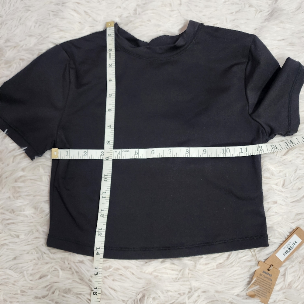 2Pcs SKIMS SWIM T-SHIRT & CHEEKY TANGA BOTTOMS/NWT/ONYX/XS/ NWT - Picture 5 of 11
